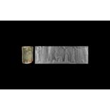 Neo-Sumerian Cylinder Seal for Temple Priest