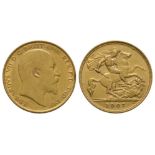 Edward VII - 1907 - Gold Half Sovereign