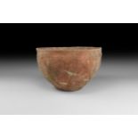 Bronze Age Large Decorated Holy Land Bowl