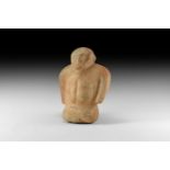 Anatolian Cross Legged Sitting Idol