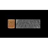 Western Asiatic Very Large Sumerian Cylinder Seal