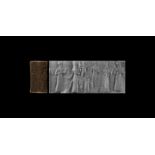 Old Babylonian Cylinder Seal for Sun-god Shamash