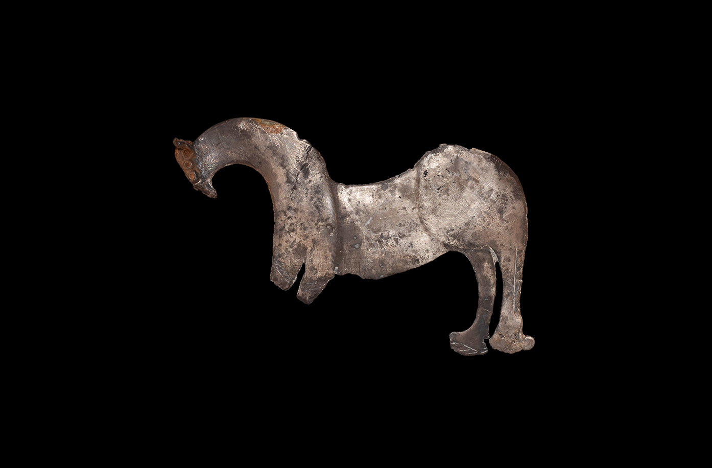 Parthian Silver Horse Plaque