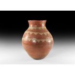 Pre-columbian Inca Painted Storage Vessel