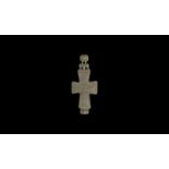 Byzantine Reliquary Cross Pendant