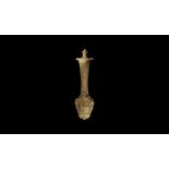 Roman Large Vessel Handle with Satyr