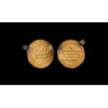 Viking Gold Abbasid Dinar Coin Pendant