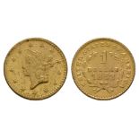 USA - 1853 - Gold Liberty Head 1 Dollar