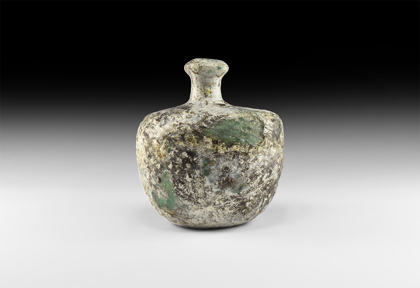 Islamic Green Glass Vessel