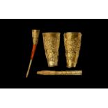 Greek Gold Rhyton Terminal and Fittings Group