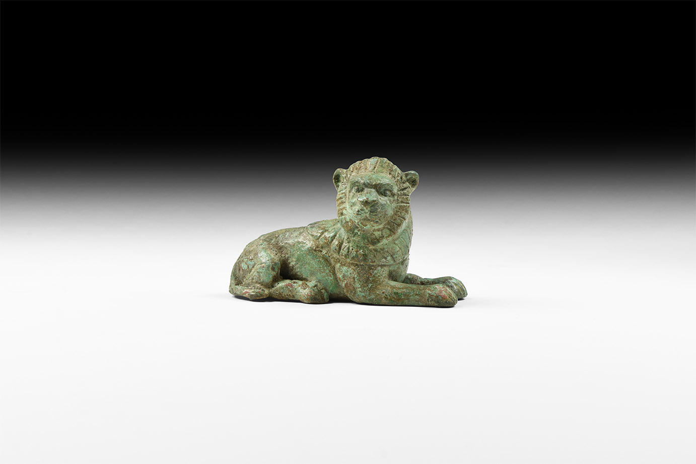 Greek Recumbent Lion Statuette