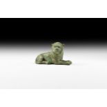 Greek Recumbent Lion Statuette