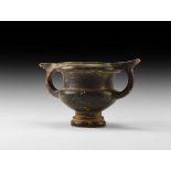 Greek Blackware Kantharos