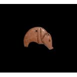 Western Asiatic Large Crescent Boar Amulet