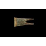 Bronze Age Irish Axehead with V-Cleft