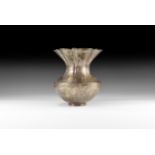 Western Asiatic Pre-Achamenid Silver Flower Vase