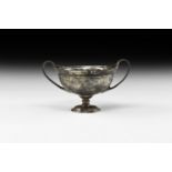 Greek Hellenistic Silver Kantharos