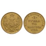 Poland - 1840 - 3 Roubles/20 Zloty