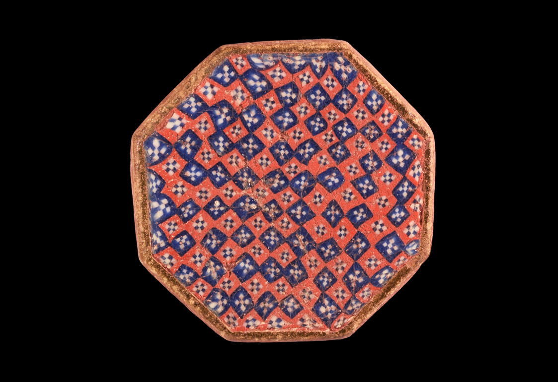 Roman Octagonal Millefiori Enamelled Plaque