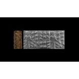 Cylinder Seal with God Lahmu and Beetles