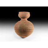 African Gourd-Shaped Storage Vessel