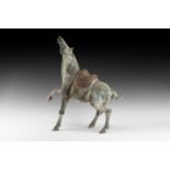 Large Tang Horse Figurine with Head Raised