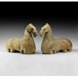 Chinese Han Horse Body Pair