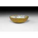 Greek Hellenistic Amber Glass Bowl