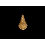 Greek Gold Bell-Shaped Pendant