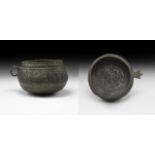 Byzantine Pewter Cup with Cross