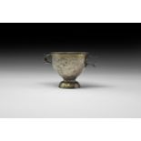 Roman Gilt Silver Handled Cup