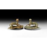 Roman Panther Statuette Pair