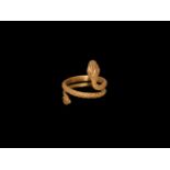 Egyptian Gold Snake Ring