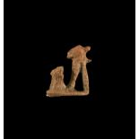 Egyptian Bastet and Kittens Statuette