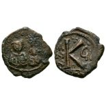 Heraclius and Heraclius Constantine - Half Follis