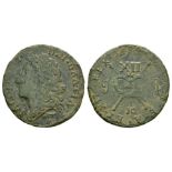 James II - 10r 1689 - Gunmoney Large Shilling