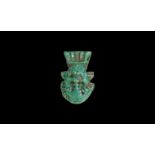 Egyptian Bes Head Amulet