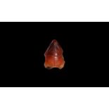 Egyptian Carnelian Frog Amulet