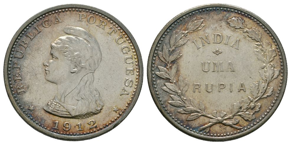 India - Portuguese - 1912/11 - 1 Rupia