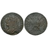 James II - Octr 1689 - Gunmoney Large Halfcrown