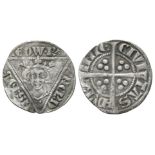 Ireland - Edward I - Dublin - Long Cross Penny