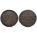 James II - Feb 1689 - Gunmoney Large Halfcrown