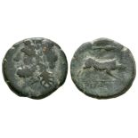 Ancient Greek Coins - Apulia - Arpi - Boar Bronze