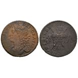 James II - Aug 1689 - Gunmoney Large Halfcrown