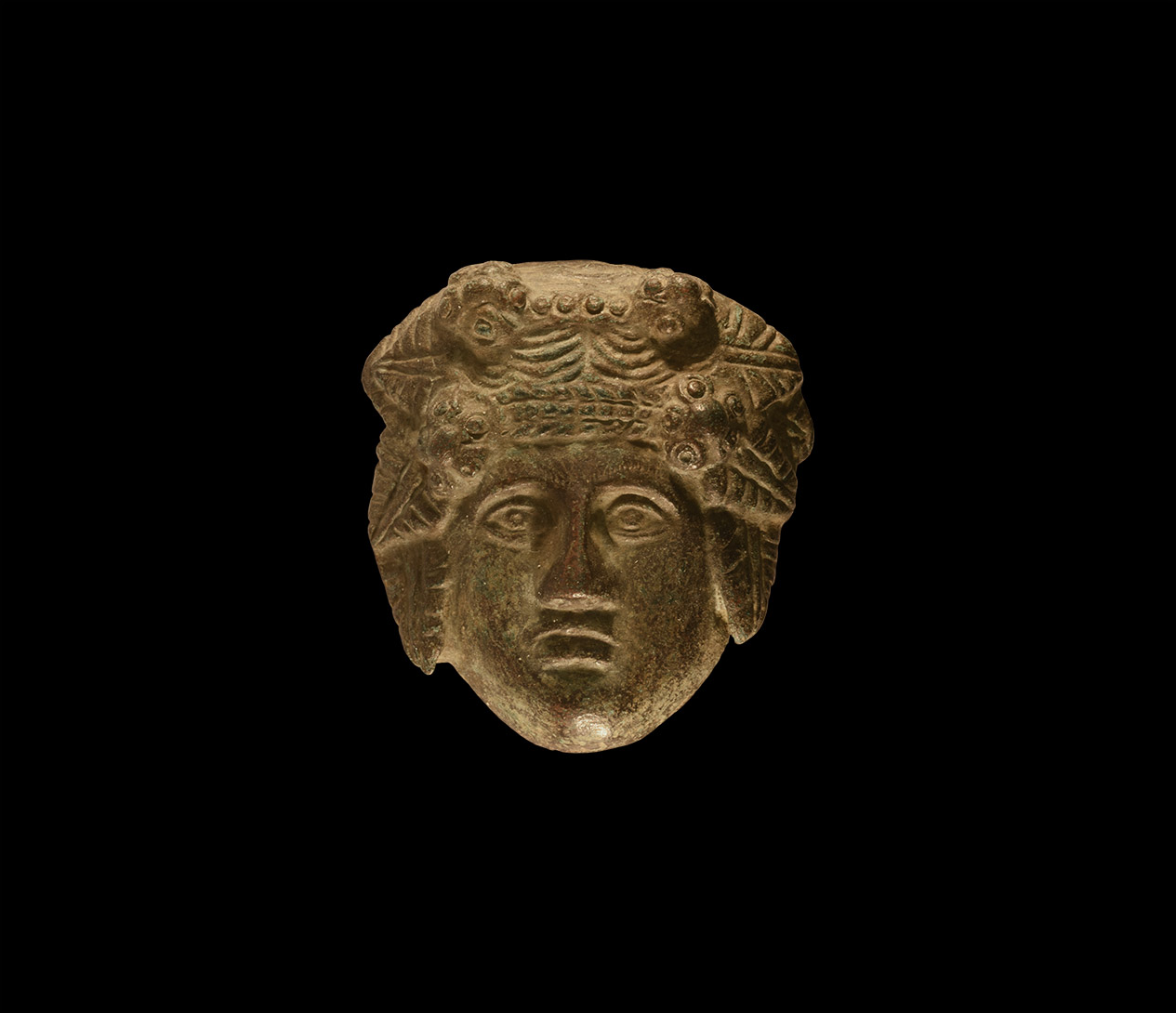 Roman Bacchus Head Mount