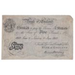 Bank of England - 1918 London - Harvey - White £5