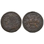 James II - Sept 1689 - Gunmoney Large Shilling
