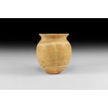 Western Asiatic Lipped Alabaster Jar