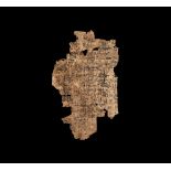 Egyptian Papyrus Page Fragment