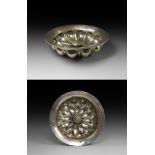 Achaemenid Silver Phiale with Gilt Button